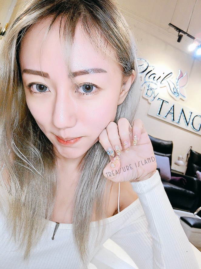 Nail by TANG Treasure Island Acrylic Extension Gel Seashell Starfish Diamond Nails (6)